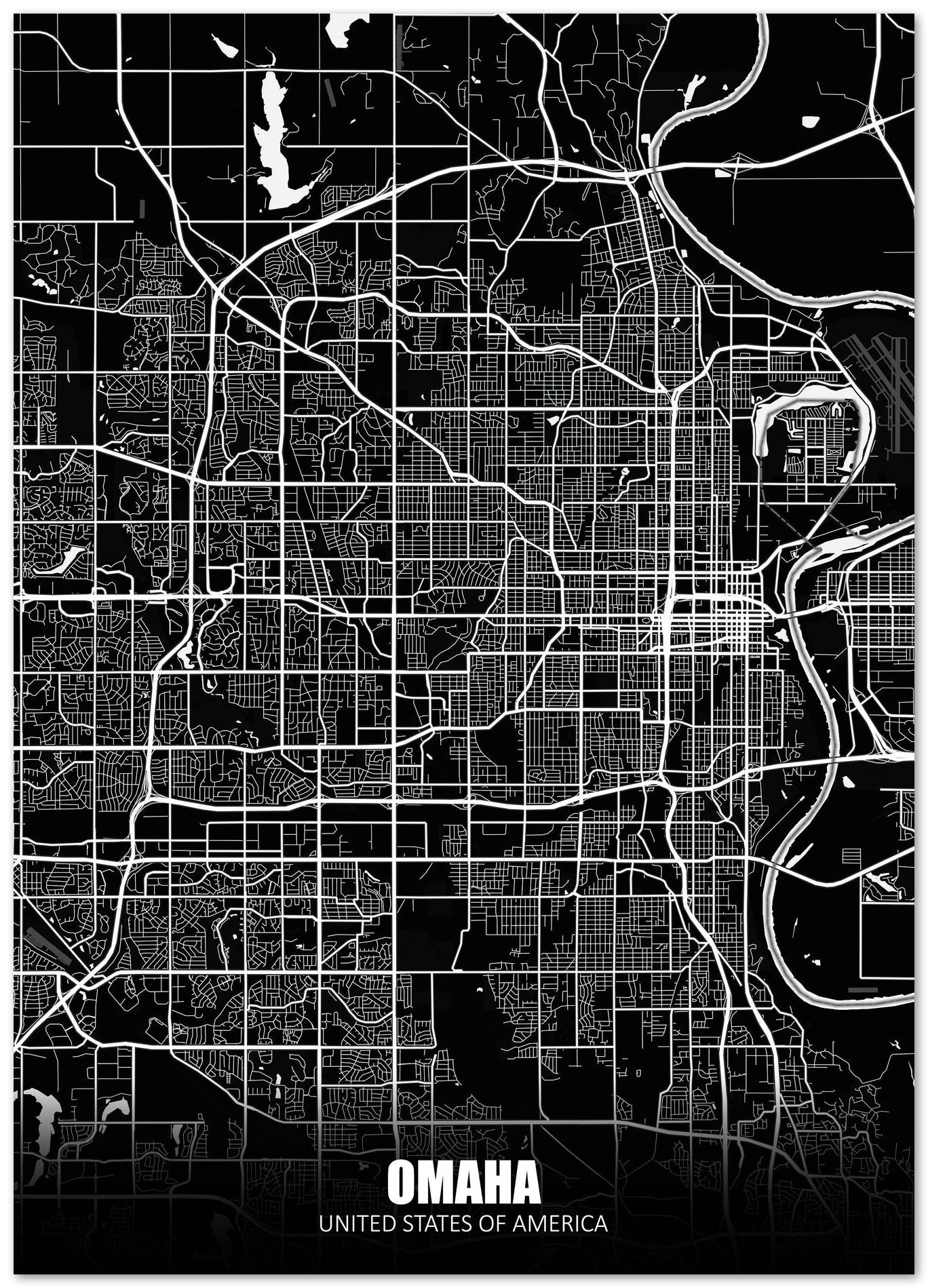 Omaha USA Dark Negative Maps - @ZakeDjelevic