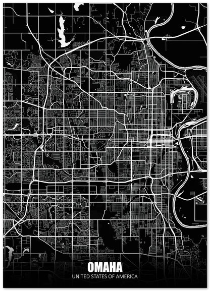 Omaha USA Dark Negative Maps - @ZakeDjelevic