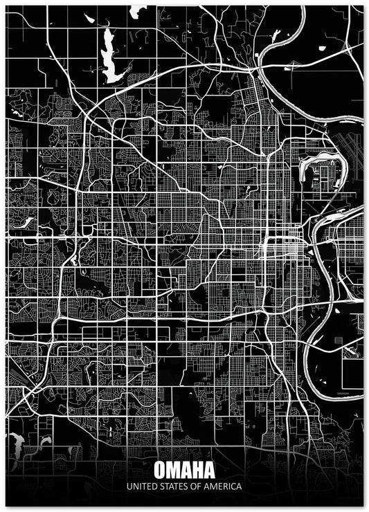 Omaha USA Dark Negative Maps - @ZakeDjelevic