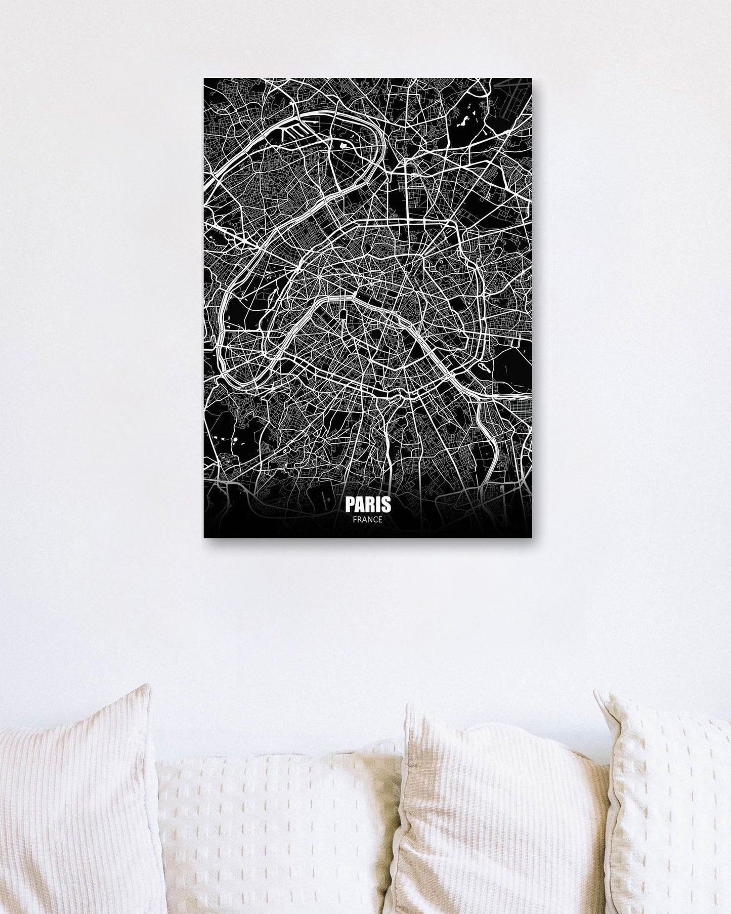 Paris France Dark Negative Maps - @ZakeDjelevic