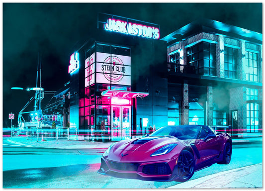 Car City Retro Synthwave - @JeffNugroho