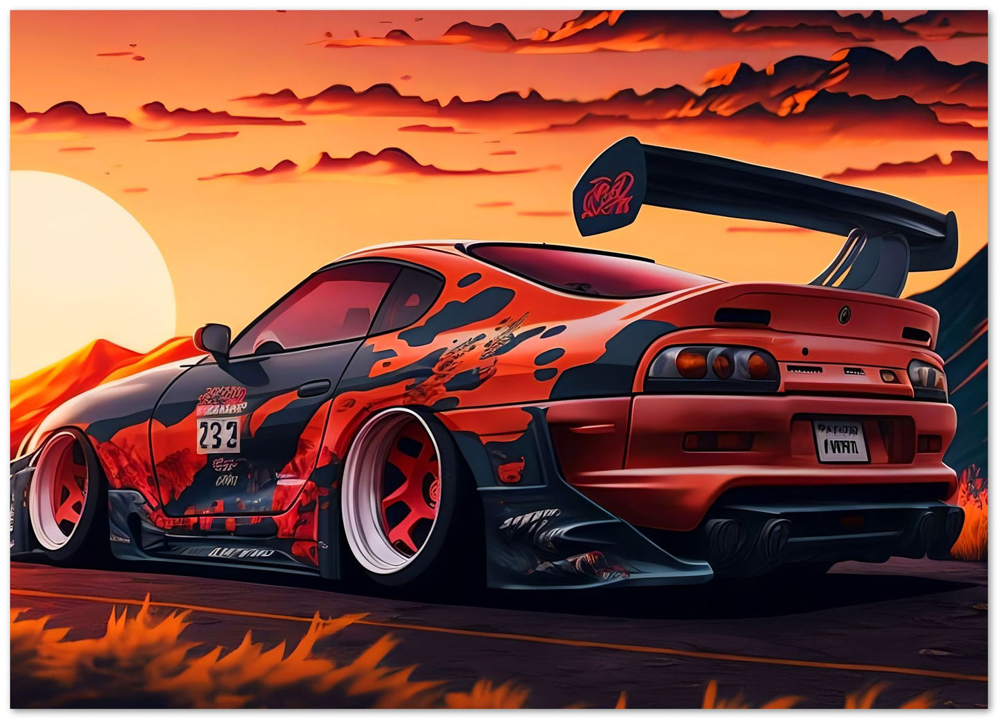 Super car sunset - @LightCreative