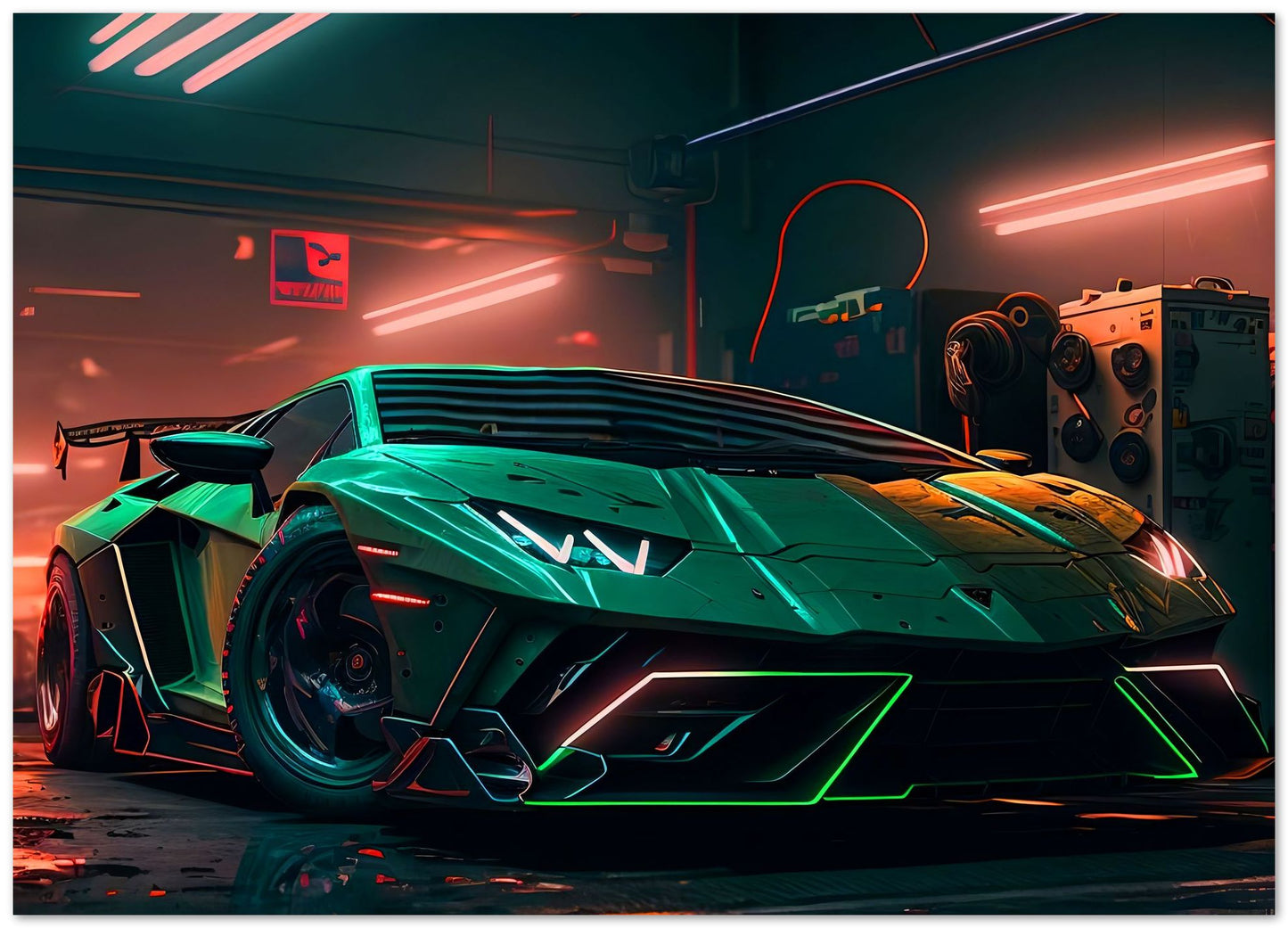 Super Car Lamborgini Neon - @LightCreative