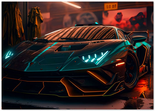 Super Car Lamborgini Neon 1 - @LightCreative