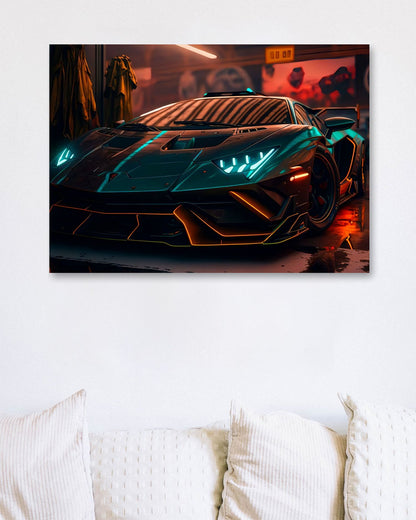 Super Car Lamborgini Neon 1 - @LightCreative