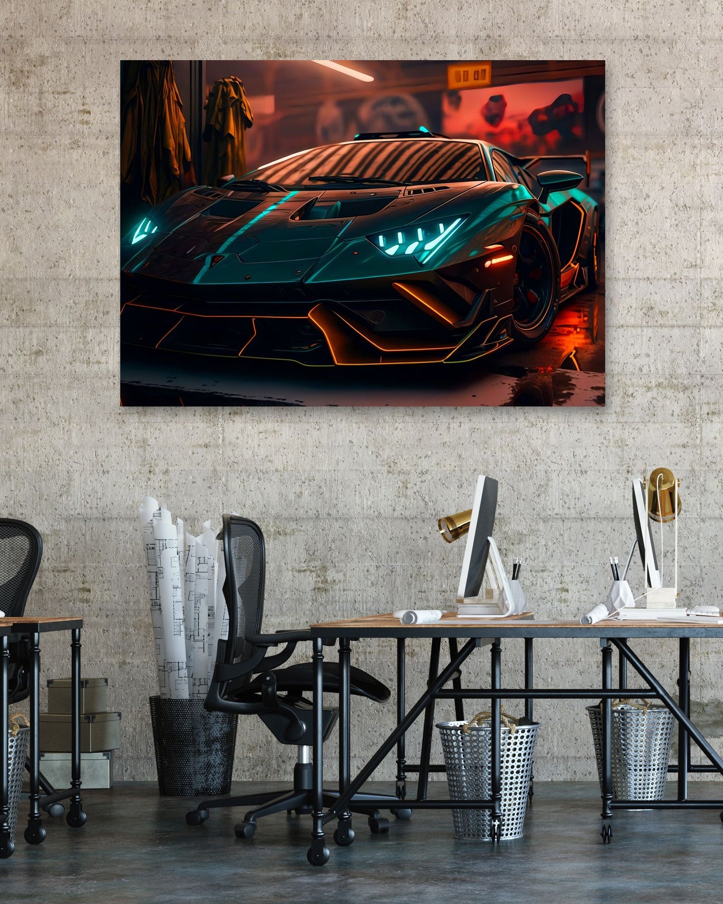 Super Car Lamborgini Neon 1 - @LightCreative