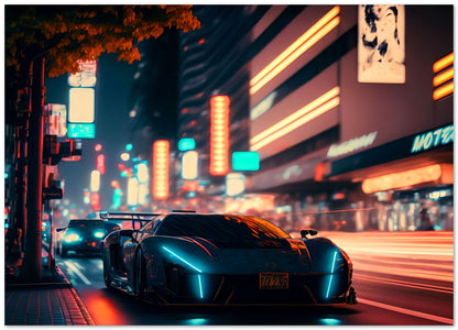 Super Car Neon City Night - @LightCreative