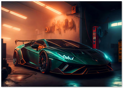 Super Car Lamborgini Neon 2 - @LightCreative