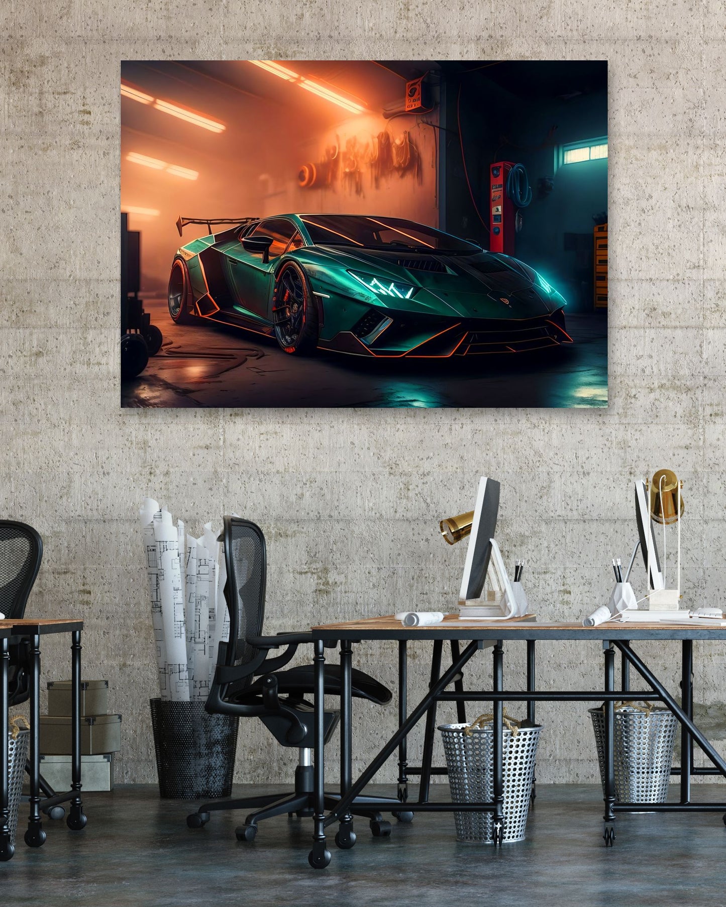 Super Car Lamborgini Neon 2 - @LightCreative