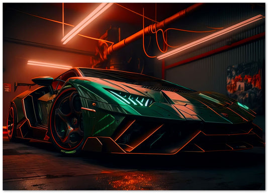 Super Car Lamborgini Neon 3 - @LightCreative