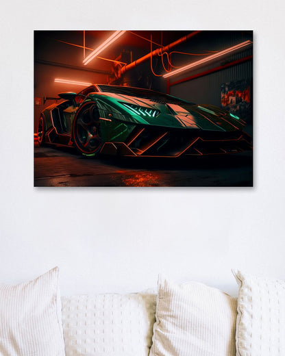 Super Car Lamborgini Neon 3 - @LightCreative