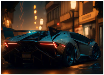 Lamborgini Neon City  - @LightCreative