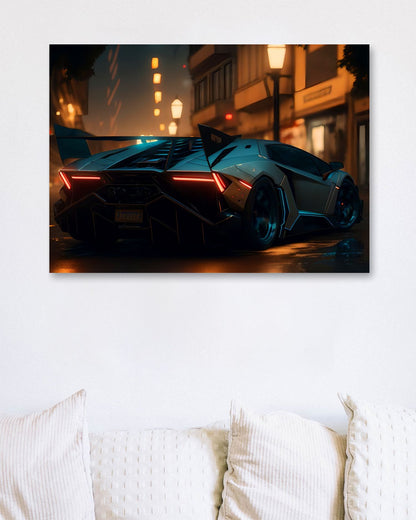 Lamborgini Neon City  - @LightCreative