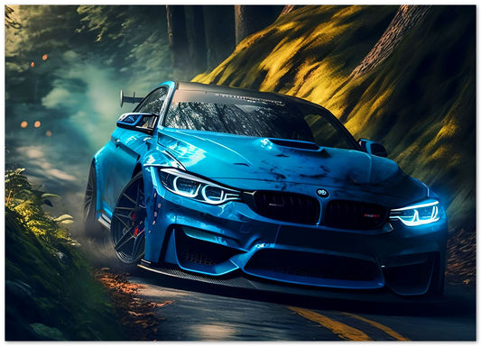 Super Car Blue Mountain - @LightCreative