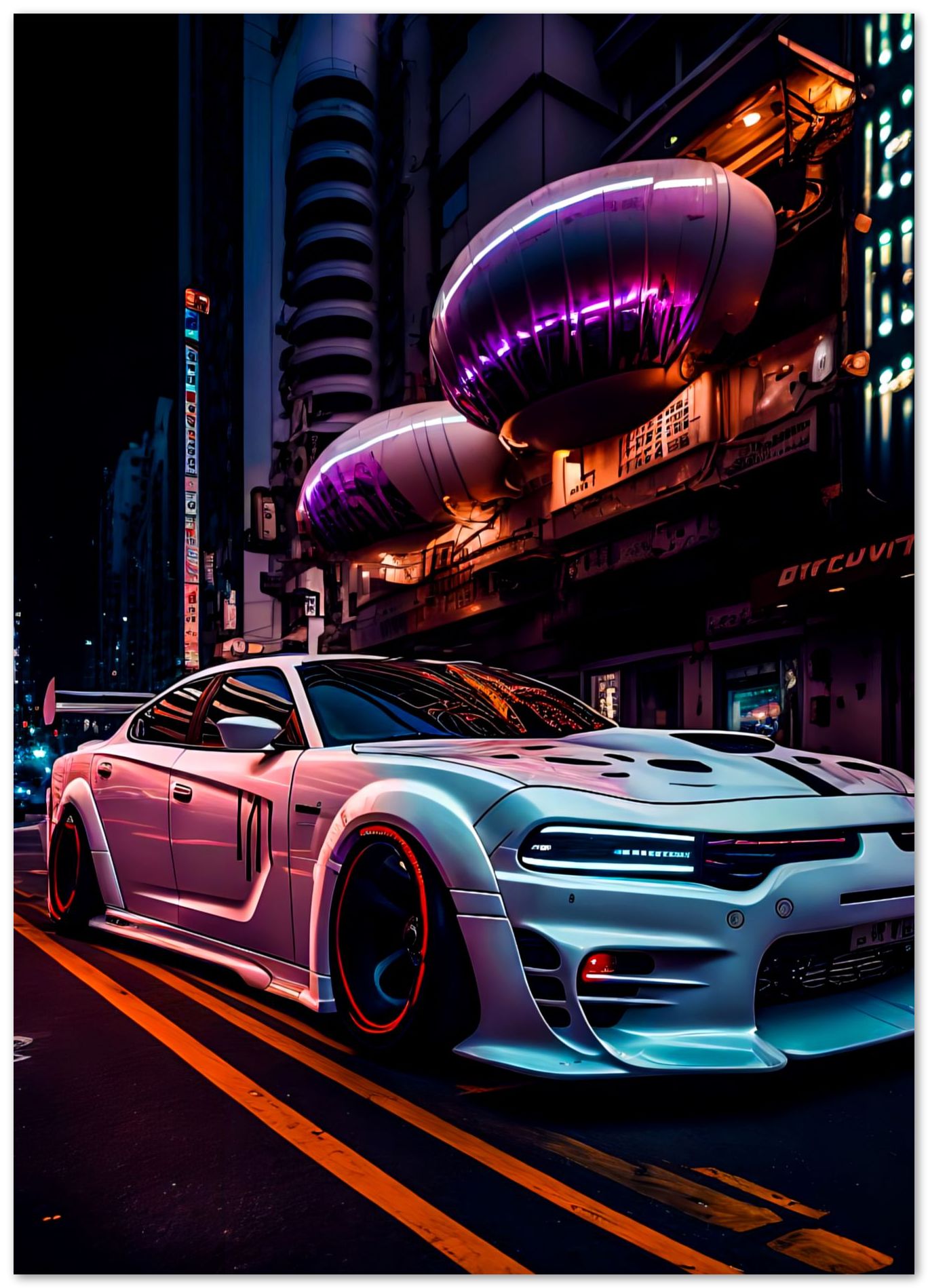 Super Car City Neon Night 5 - @LightCreative