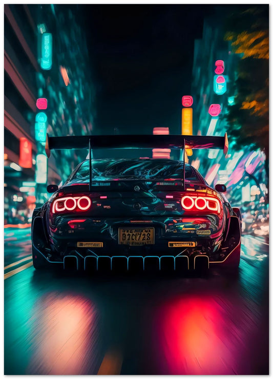 Super Car Neon City  Night 6 - @LightCreative