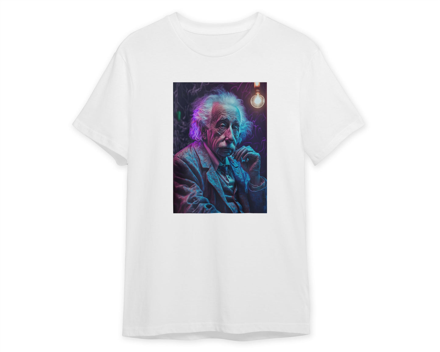 Albert Einstein Cyber Punk Style - @WpapArtist