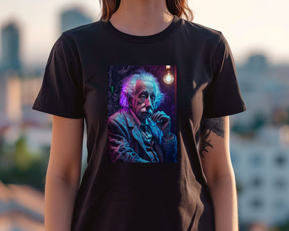 Albert Einstein Cyber Punk Style - @WpapArtist