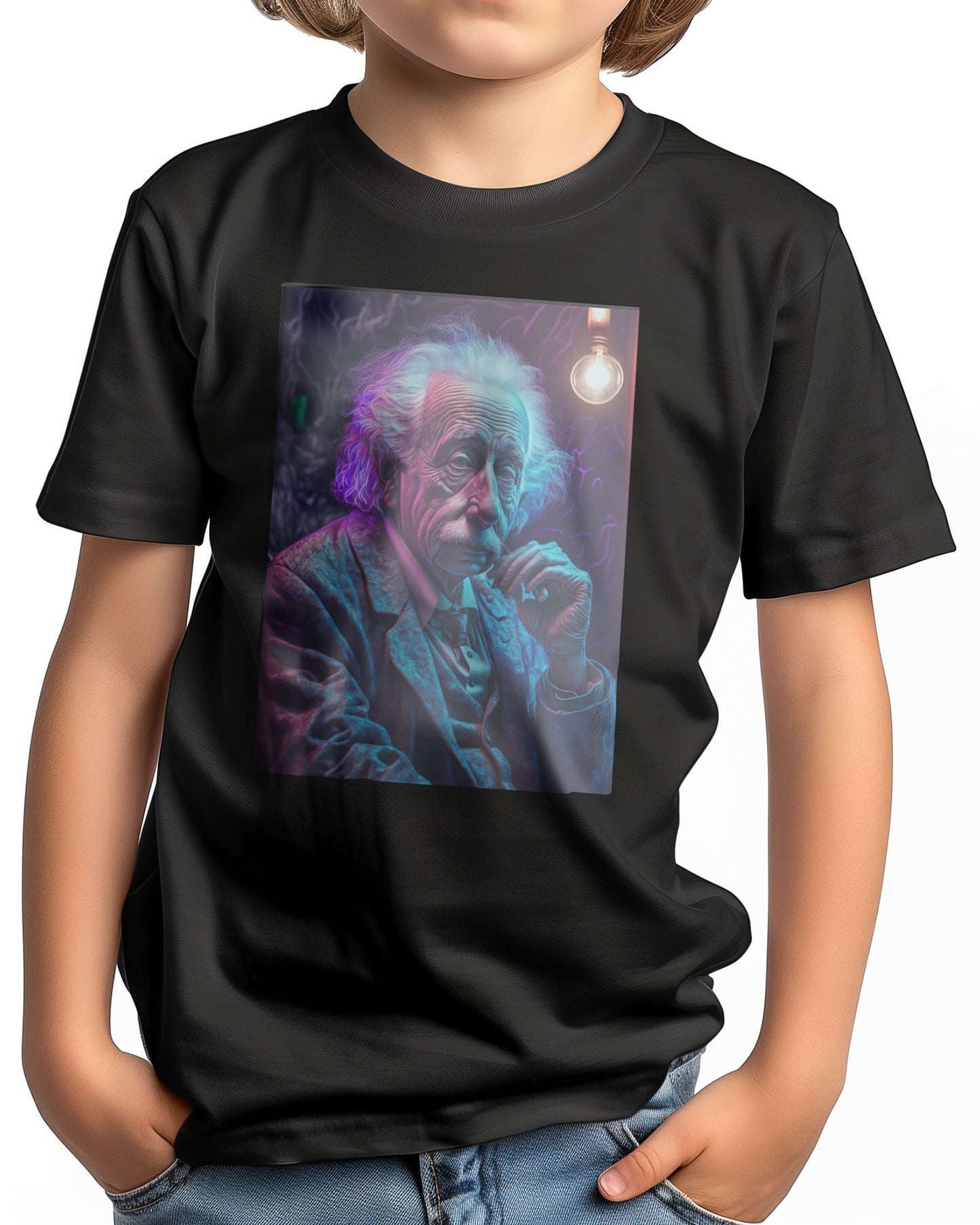 Albert Einstein Cyber Punk Style - @WpapArtist