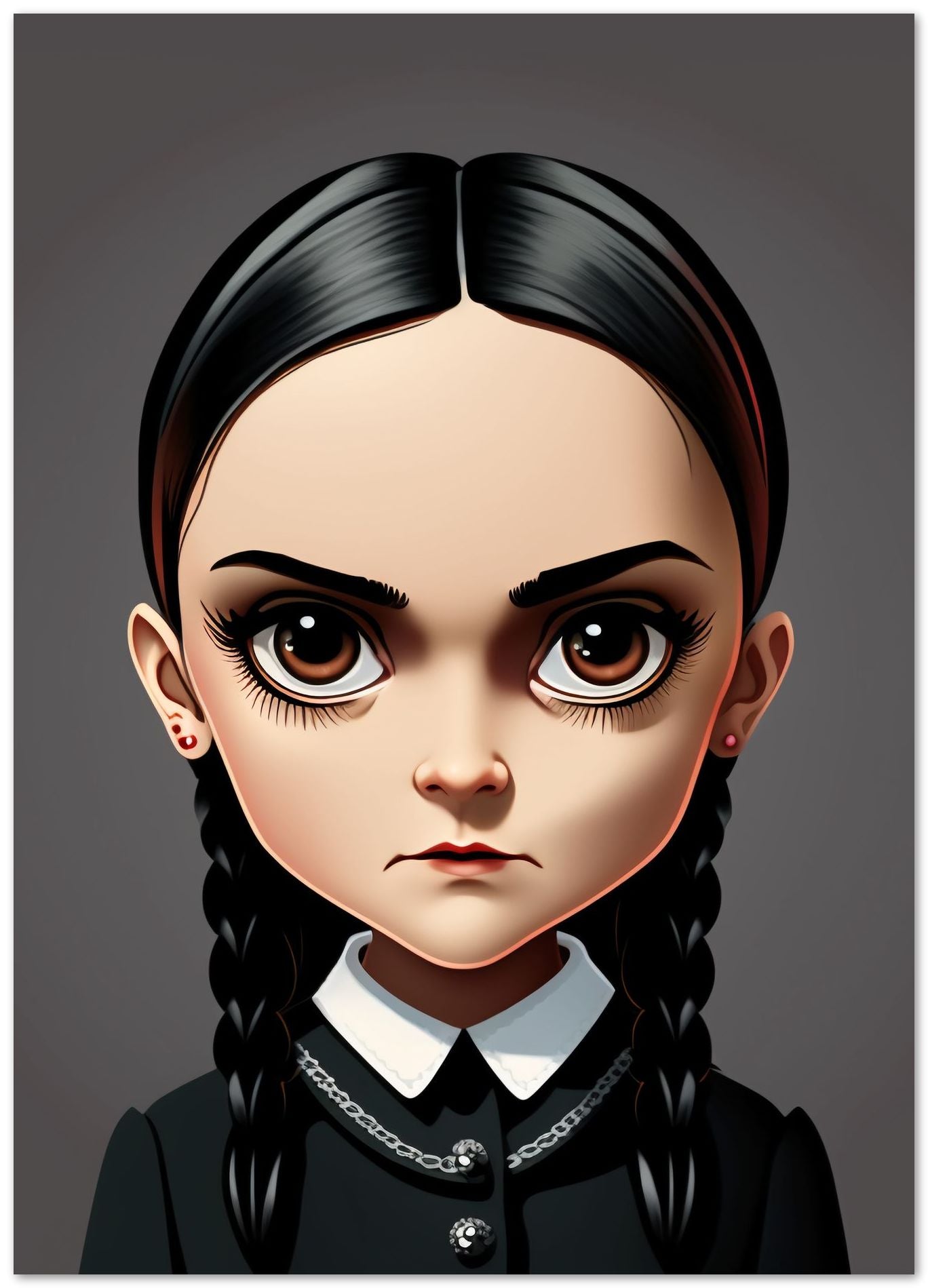 Wednesday Addams Cartoon - @WpapArtist