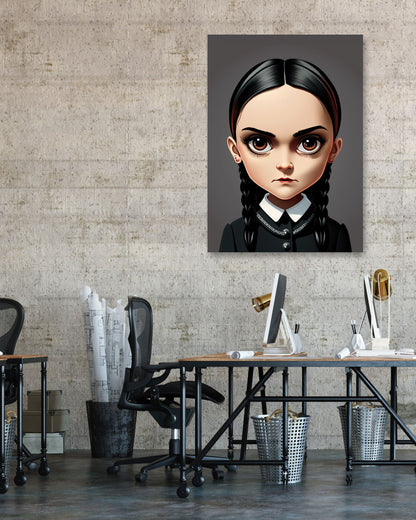 Wednesday Addams Cartoon - @WpapArtist