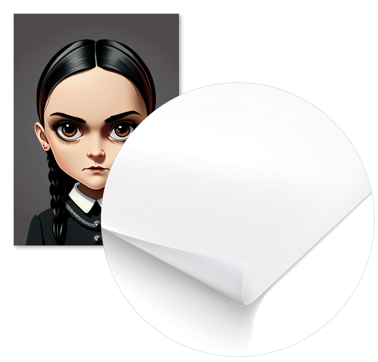 Wednesday Addams Cartoon - @WpapArtist