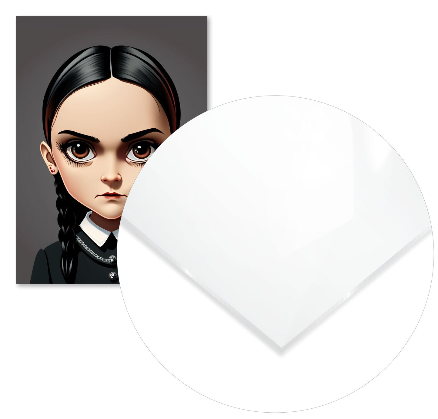 Wednesday Addams Cartoon - @WpapArtist