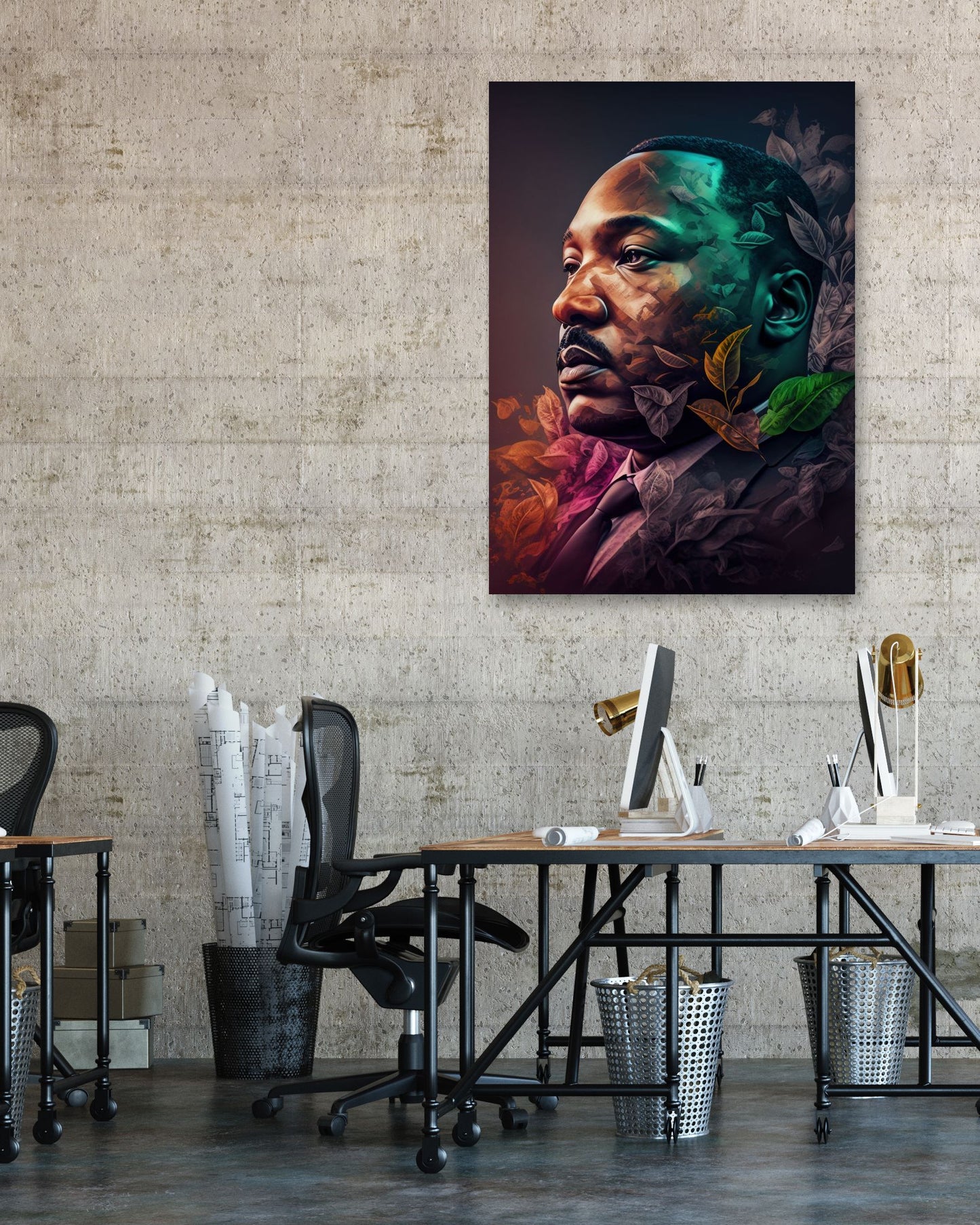 Martin Luther King Portrait - @WpapArtist