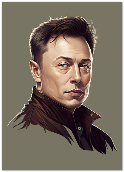 Elon Musk Portrait - @WpapArtist