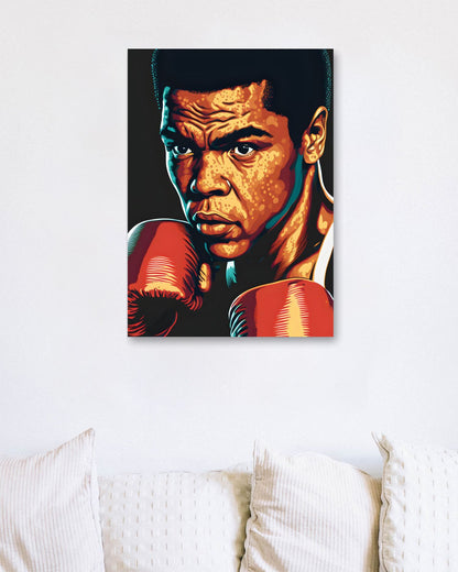 Muhammad Ali Cartoon - @WpapArtist