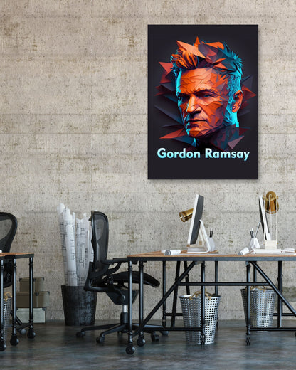 Gordon Ramsay Cartoon Pop Art - @WpapArtist