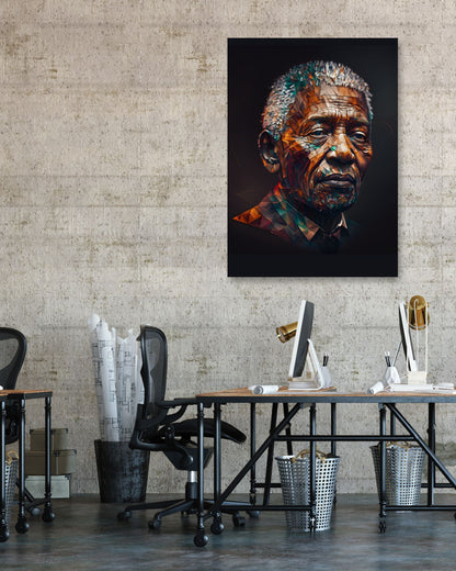 Nelson Mandela Low Poly - @WpapArtist