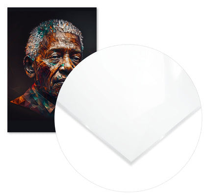 Nelson Mandela Low Poly - @WpapArtist