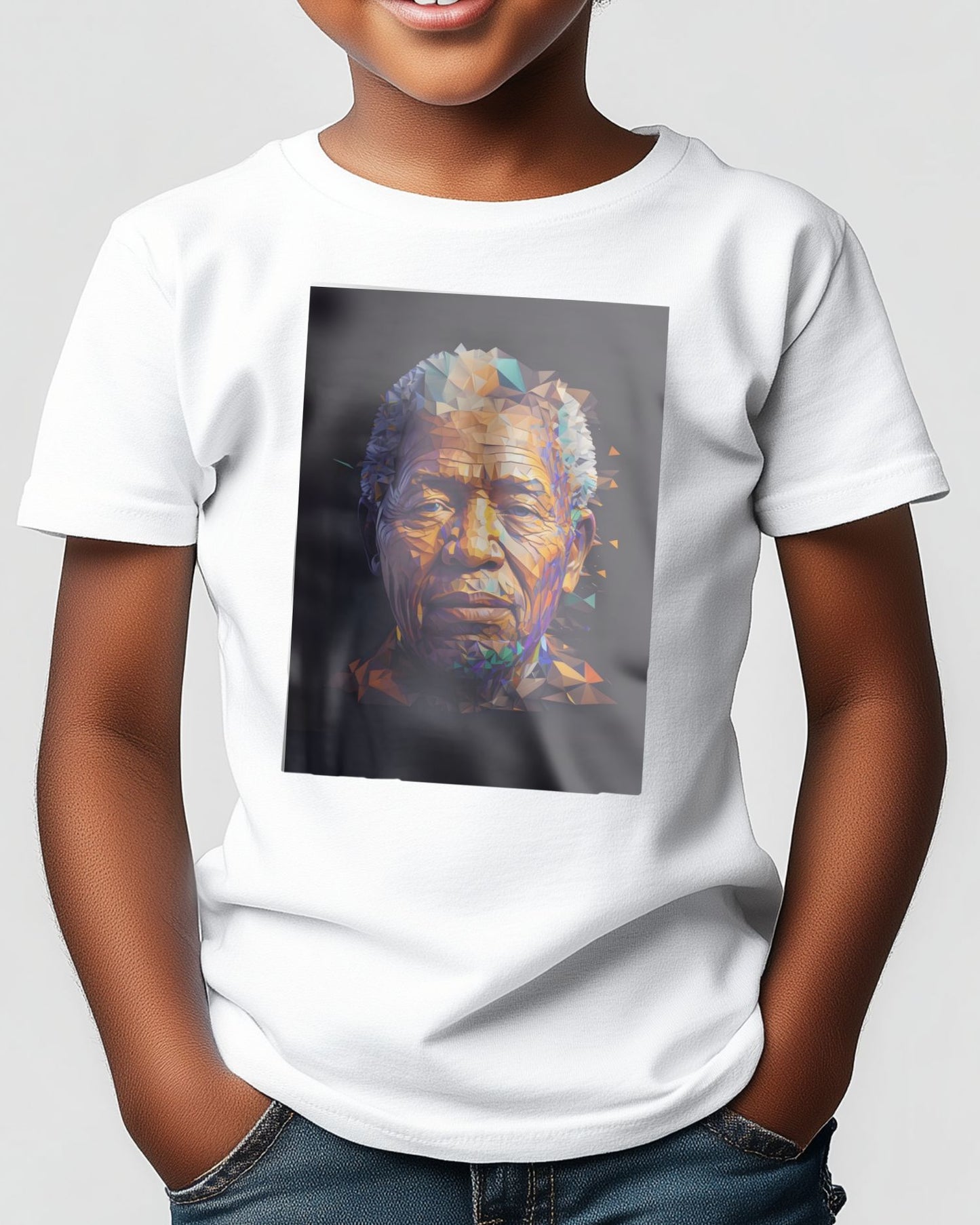 Low poly Nelson Mandela - @WpapArtist