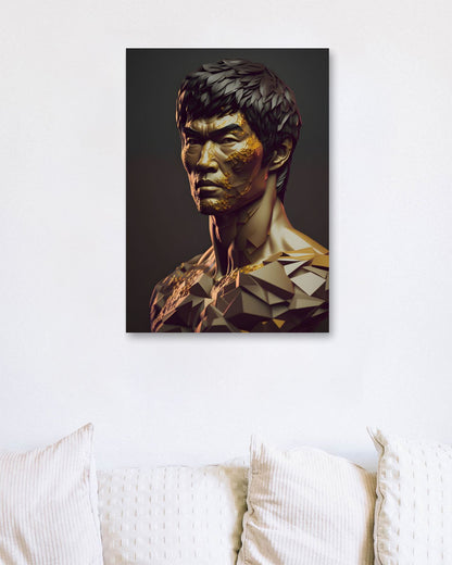 Bruce Lee Low Poly - @WpapArtist