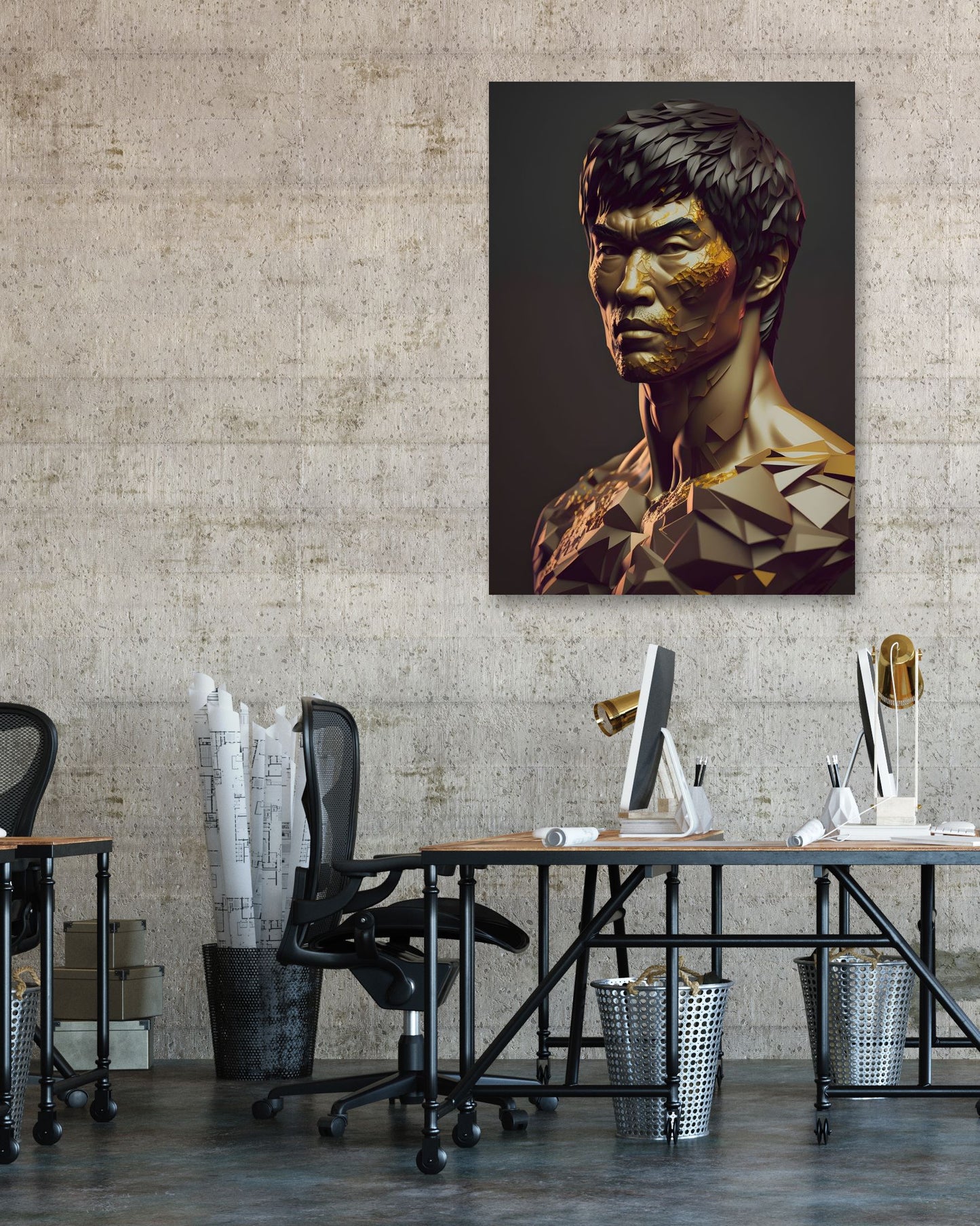 Bruce Lee Low Poly - @WpapArtist