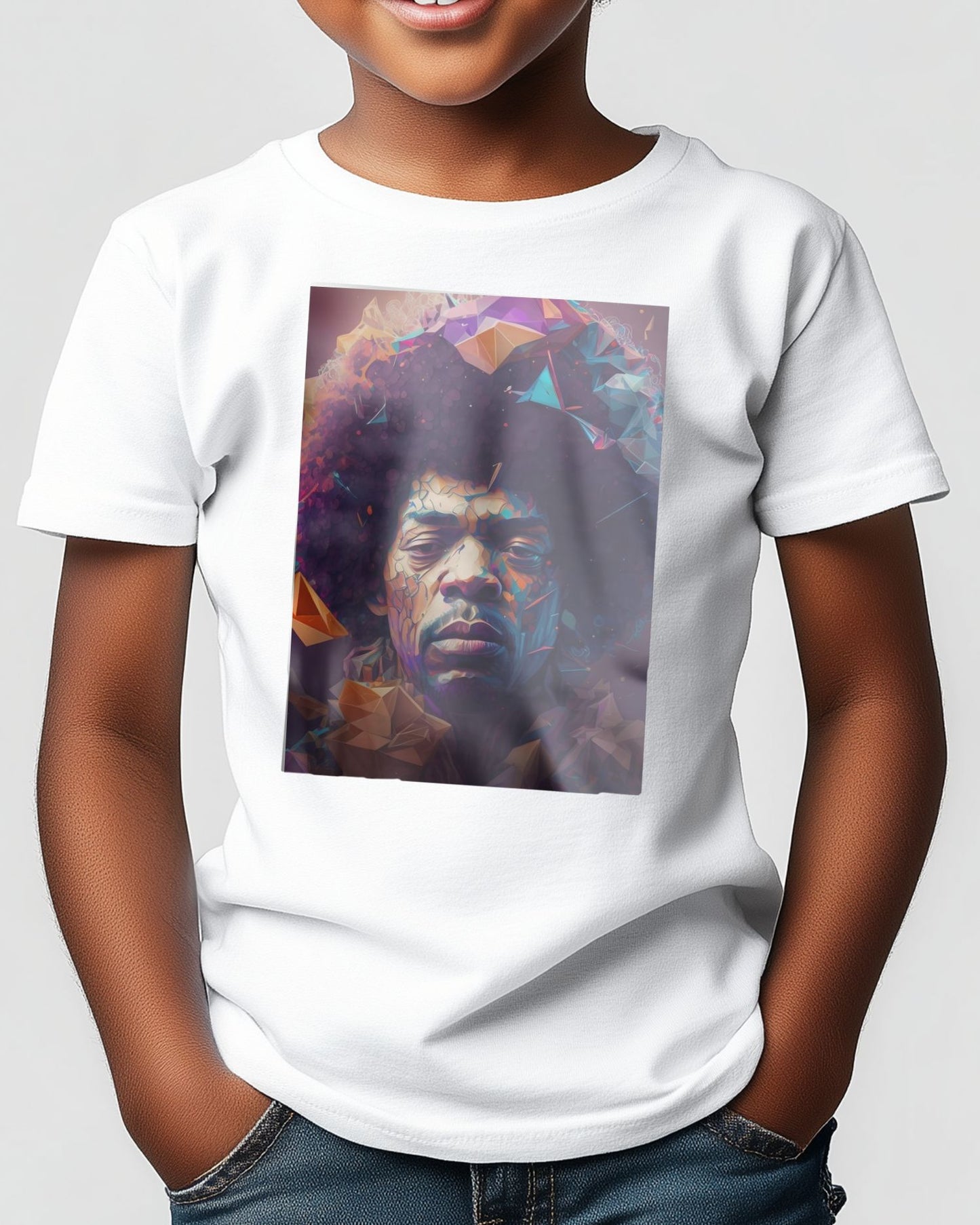 Jimi Hendrix Low poly - @WpapArtist