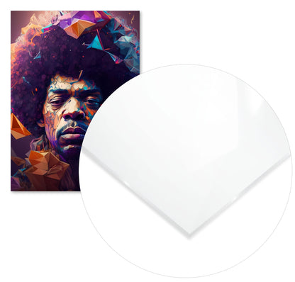 Jimi Hendrix Low poly - @WpapArtist