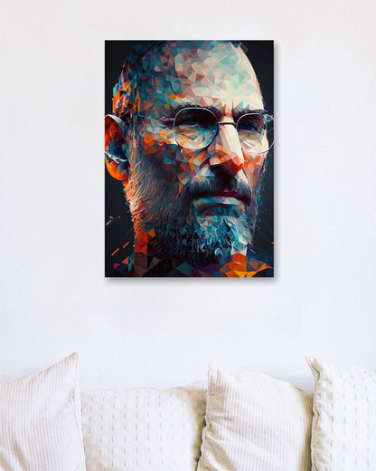 Steve Jobs Low Poly - @WpapArtist