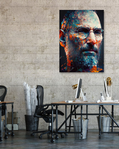 Steve Jobs Low Poly - @WpapArtist