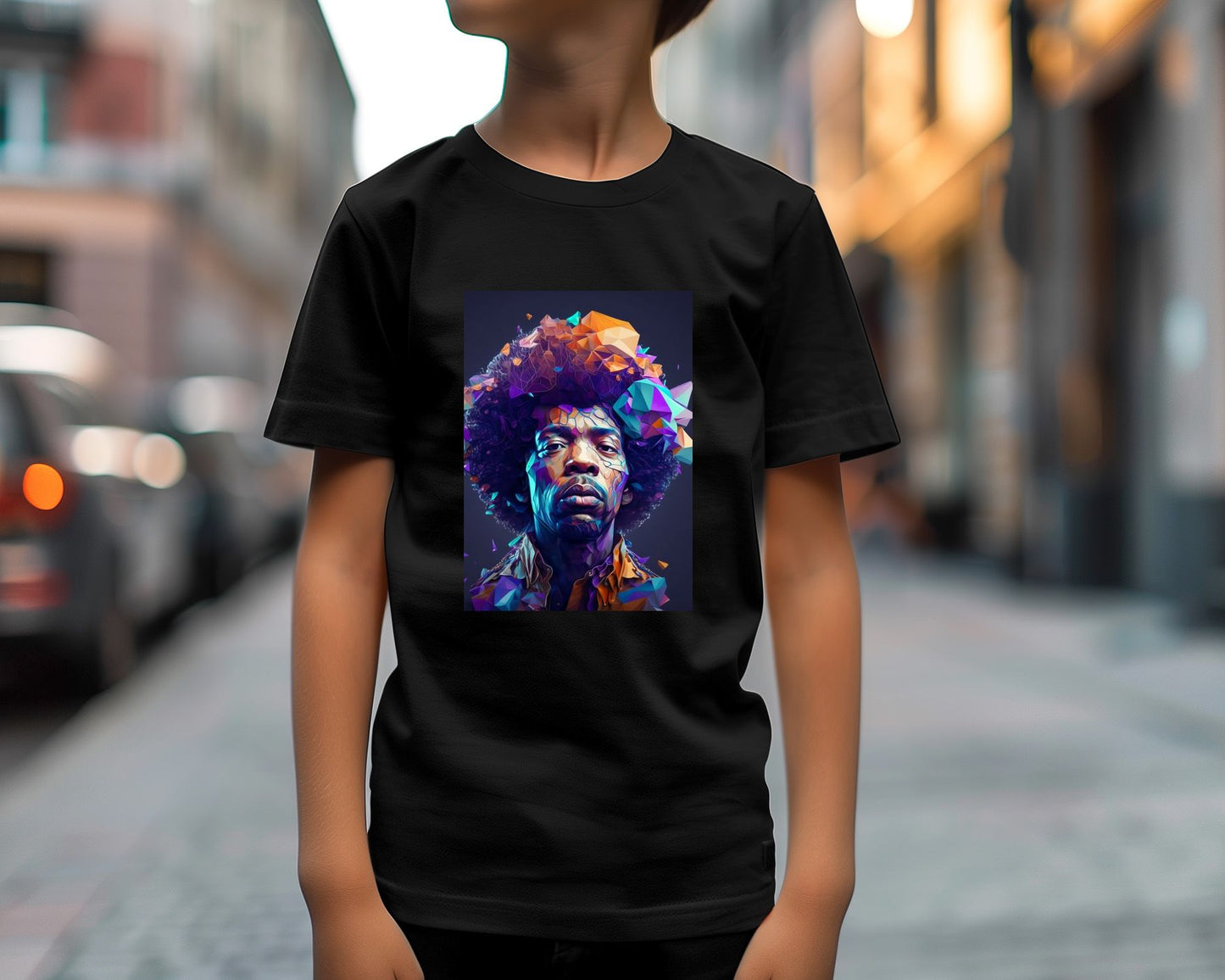 Jimi Hendrix Afro Vivid Color - @WpapArtist