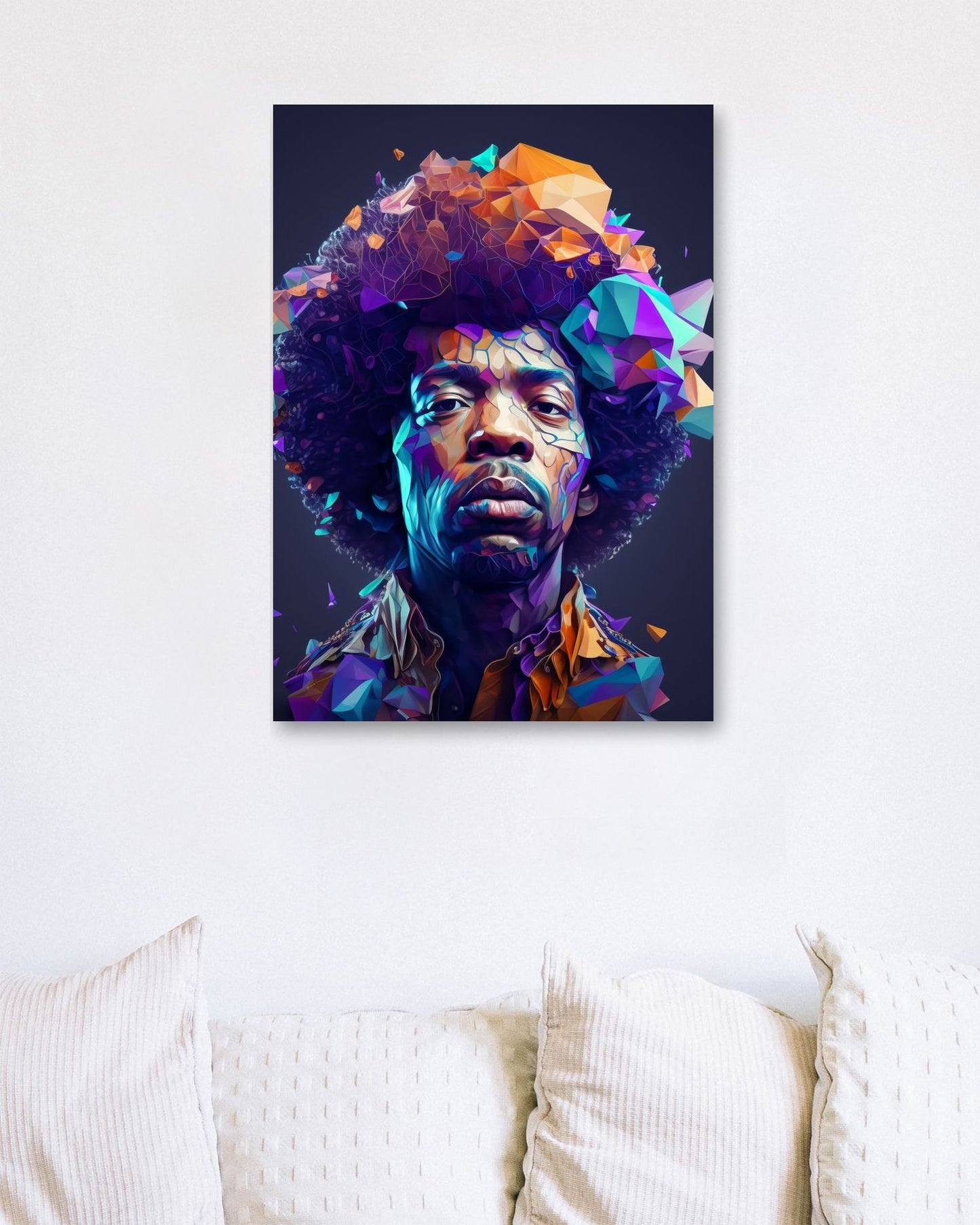 Jimi Hendrix Afro Vivid Color - @WpapArtist