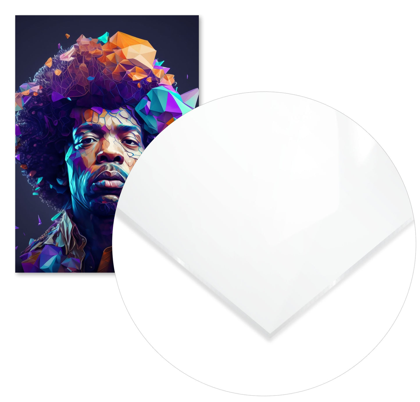 Jimi Hendrix Afro Vivid Color - @WpapArtist