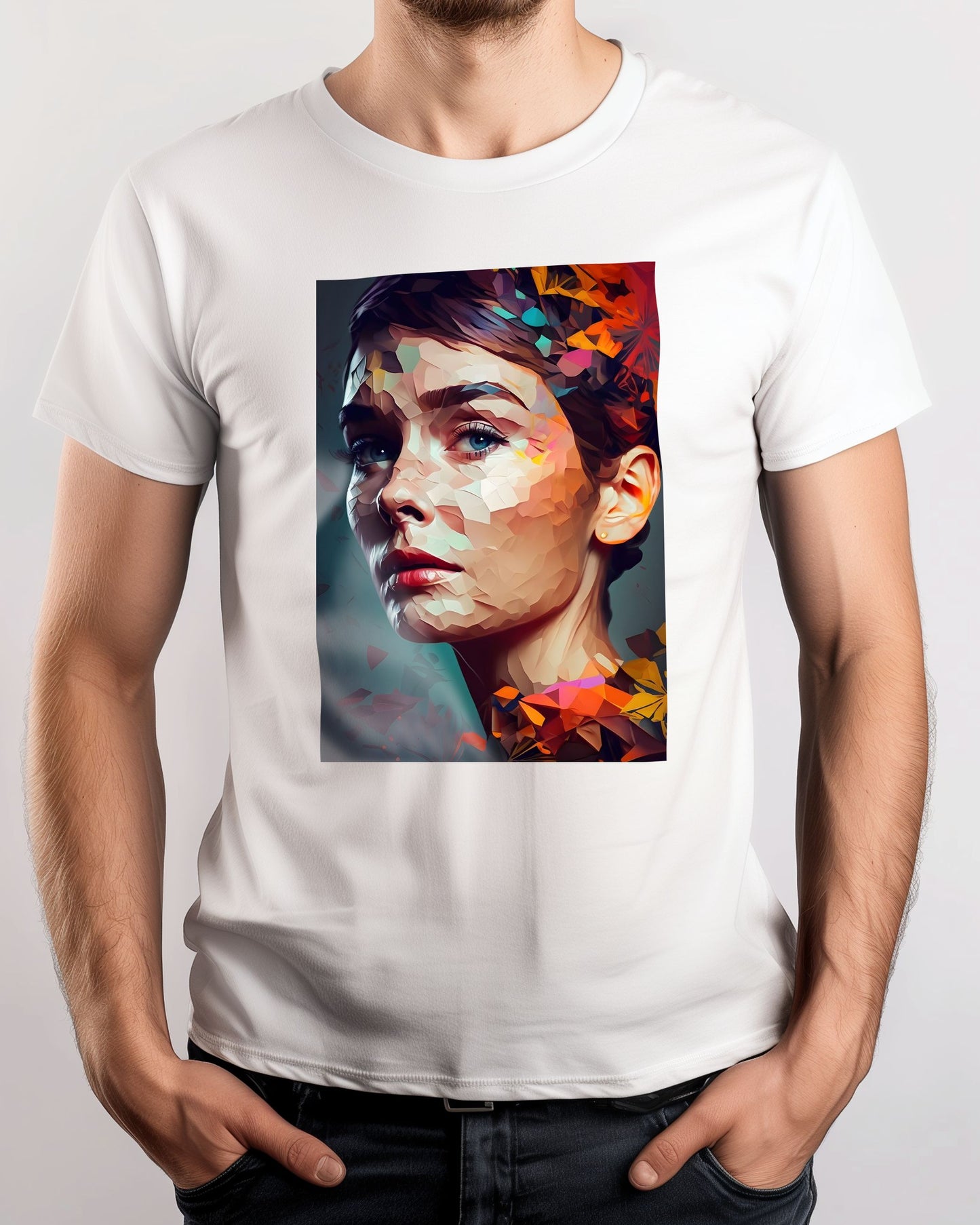 Audrey Hepburn Low Poly - @WpapArtist