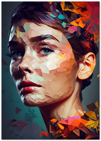 Audrey Hepburn Low Poly - @WpapArtist