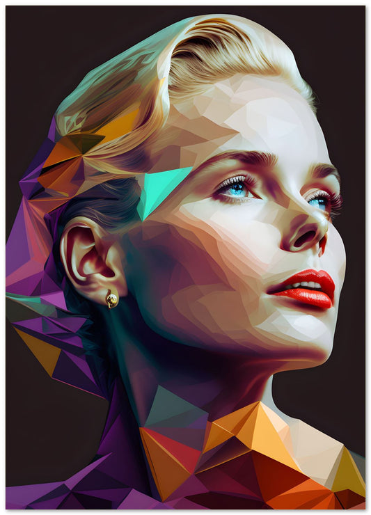 Grace Kelly Low Poly - @WpapArtist