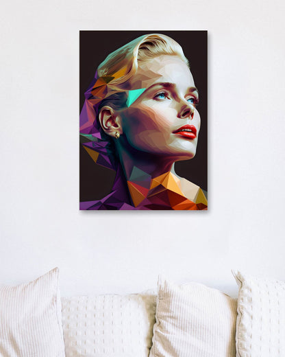 Grace Kelly Low Poly - @WpapArtist