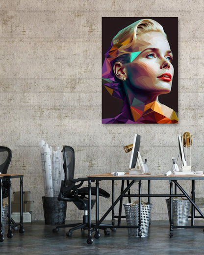 Grace Kelly Low Poly - @WpapArtist