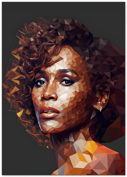 Whitney Houston Low Poly - @WpapArtist