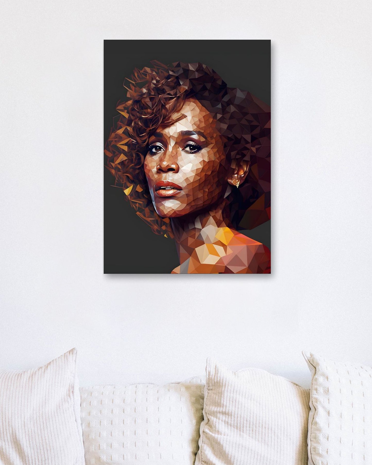 Whitney Houston Low Poly - @WpapArtist